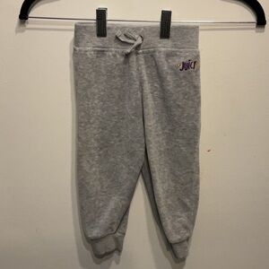 Girls Juicy Couture Heather Gray Sweatpants. Size 18months.